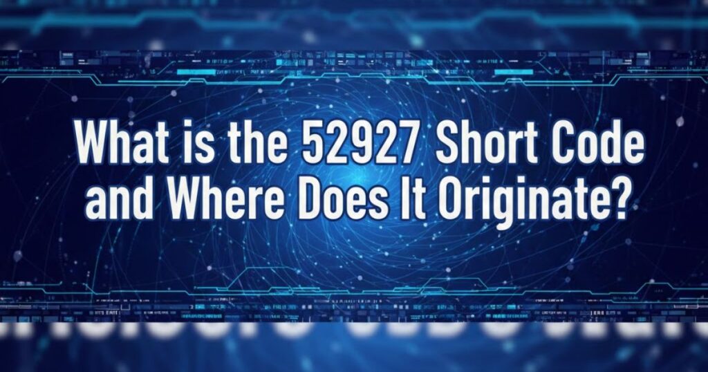 What is the 52927 Short Code and Where Does It Originate?
