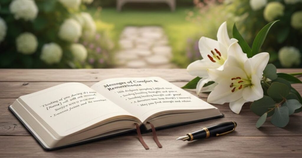 What to write in a sympathy card or funeral flower message