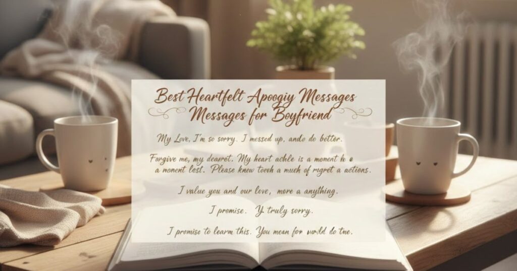 100 Best Heartfelt Apology Messages for Boyfriend
