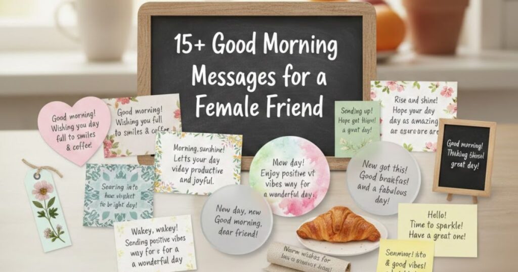 15+ Good Morning Messages for a Female Friend