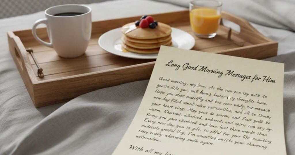 50+ Long Good Morning Messages for Him