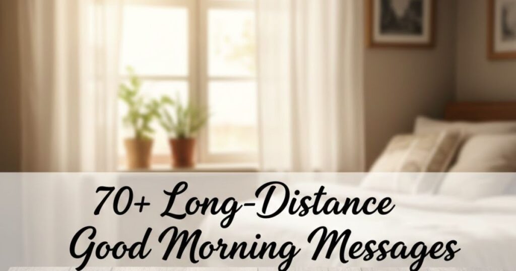 70+ Long-Distance Good Morning Messages
