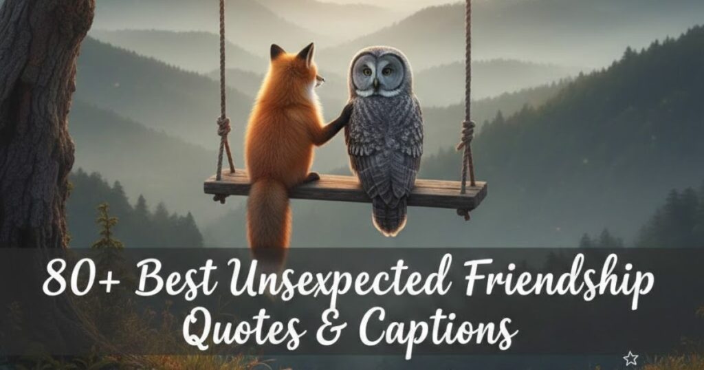 80+ Best Unexpected Friendship Quotes & Captions