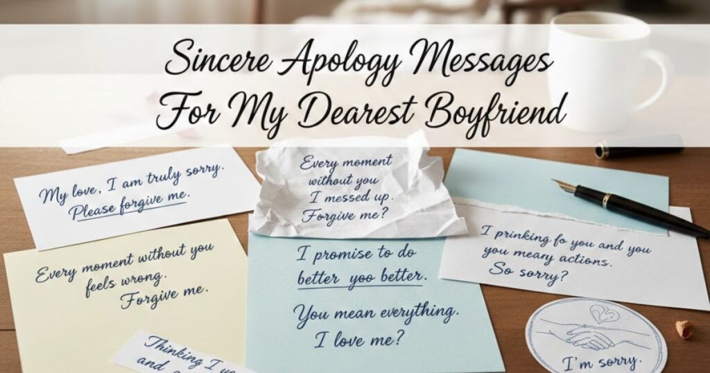 Sincere Apology Messages For Boyfriend
