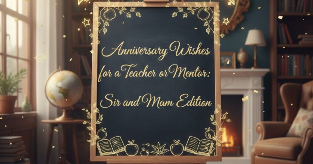 Anniversary Wishes for a Teacher or Mentor: Sir and Mam Edition
