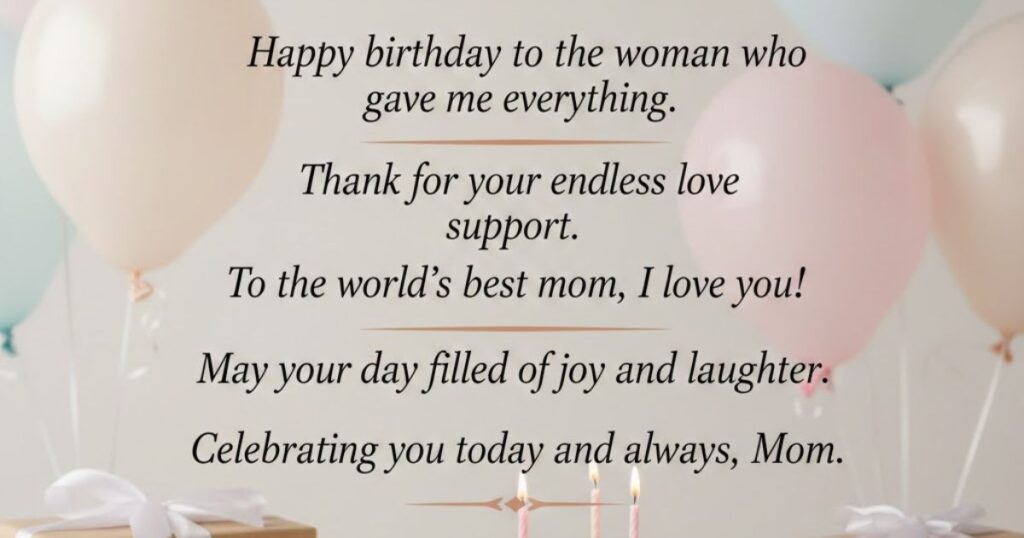 Birthday Quotes for Mam