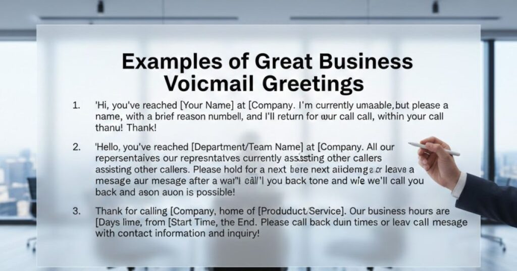 Examples of Great Business Voicemail Greetings
