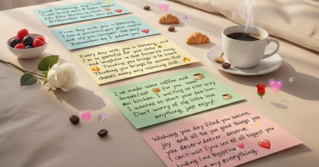 Good Morning Long Paragraphs for Him with Emojis