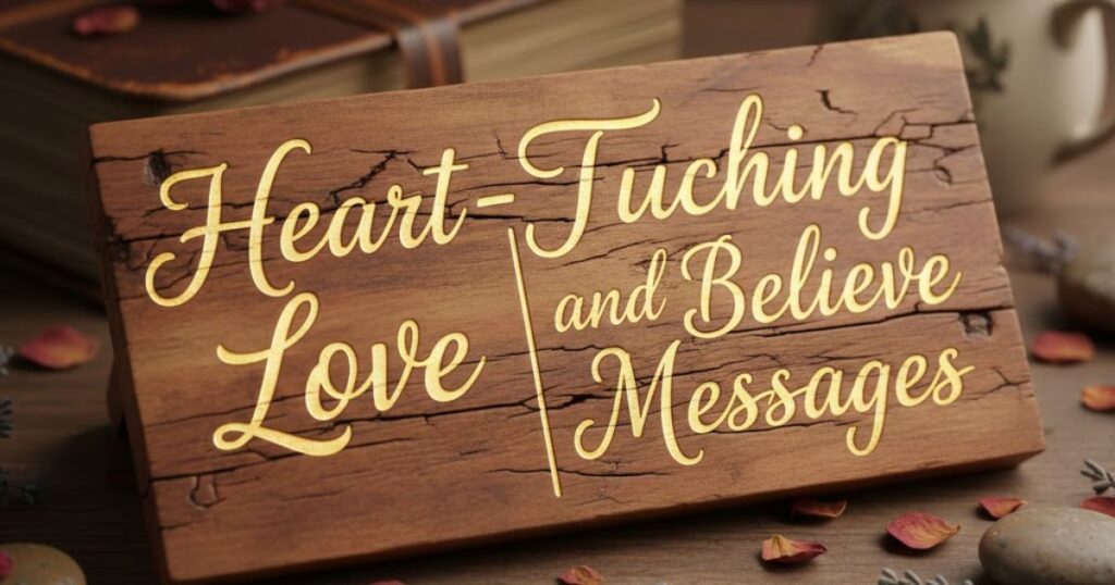 Heart-Touching Love and Believe Messages
