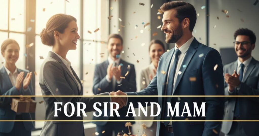 Heartwarming Messages for Sir and Mam on Their Work Anniversary