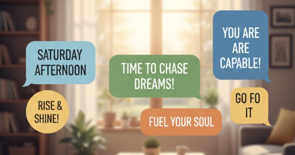 Inspirational Saturday Afternoon Texts
