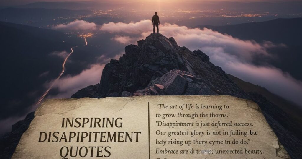 Inspiring Disappointment Quotes About Life
