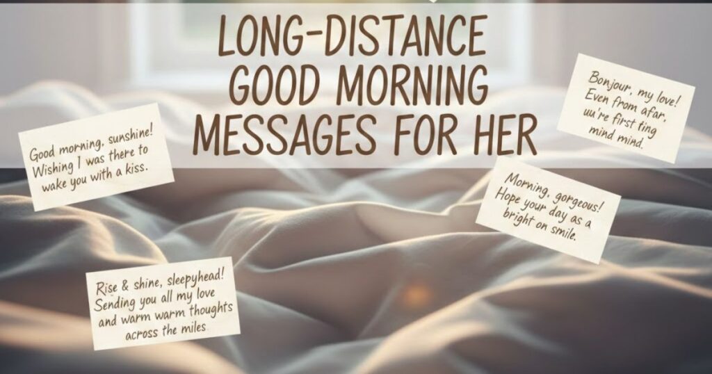 Long-Distance Good Morning Messages for Her
