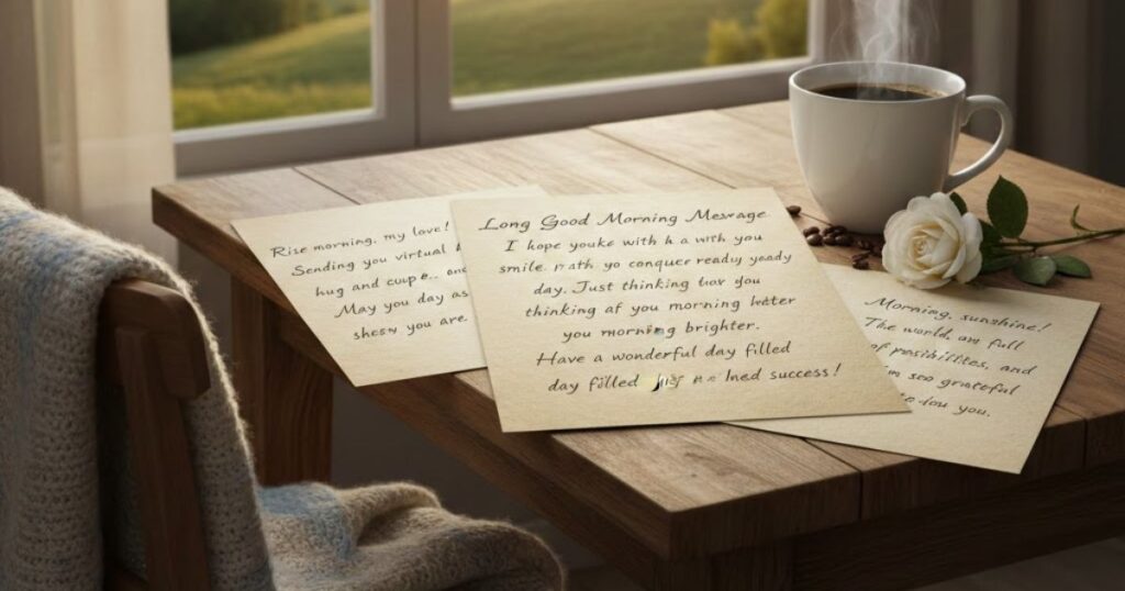 Long Good Morning Messages
