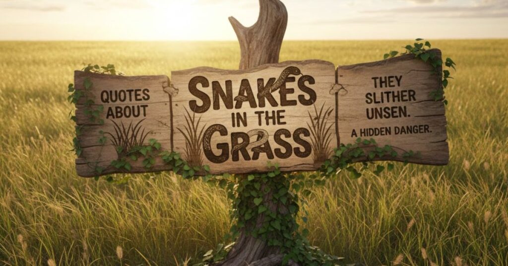 Quotes About Snakes In The Grass
