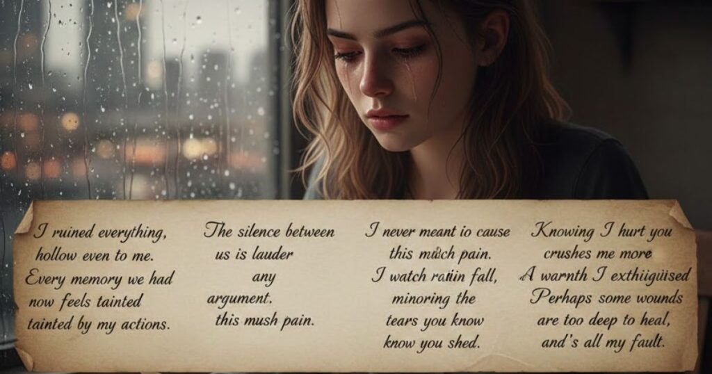 Sad Messages to Make Her Cry After Hurting Me
