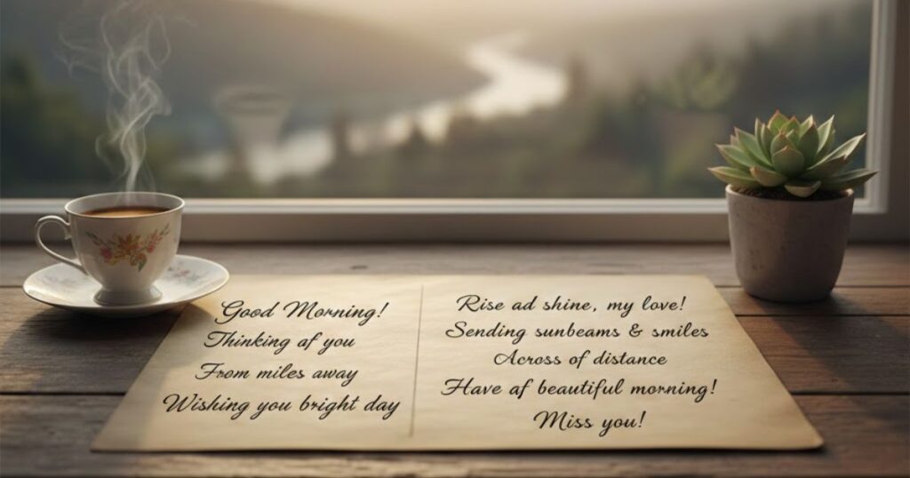 Short Good Morning Messages from Far Away