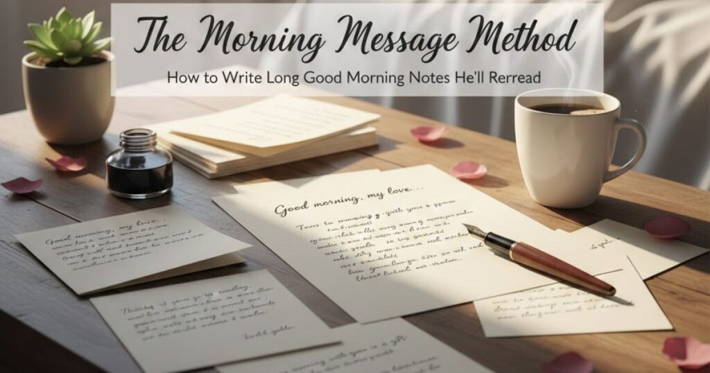 The Morning Message Method—How to Write Long Good Morning Notes He’ll Reread
