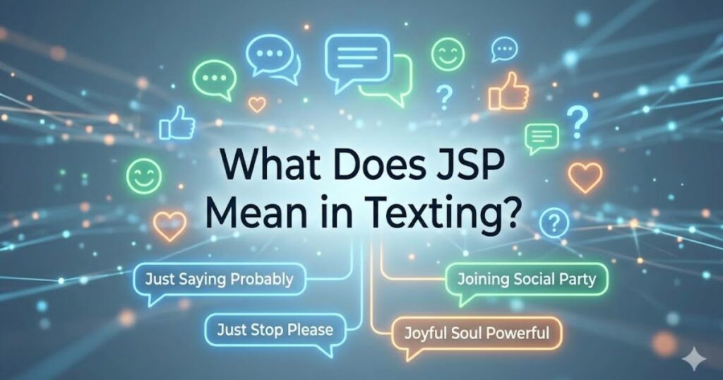 what does jsp mean in texting